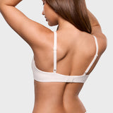 Women's Inbarely® Plus V Neck Unlined Bra - Wide Straps Coconut White
