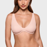 Women's Inbarely® Plus V Neck Unlined Bra - Wide Straps Gentle Rose