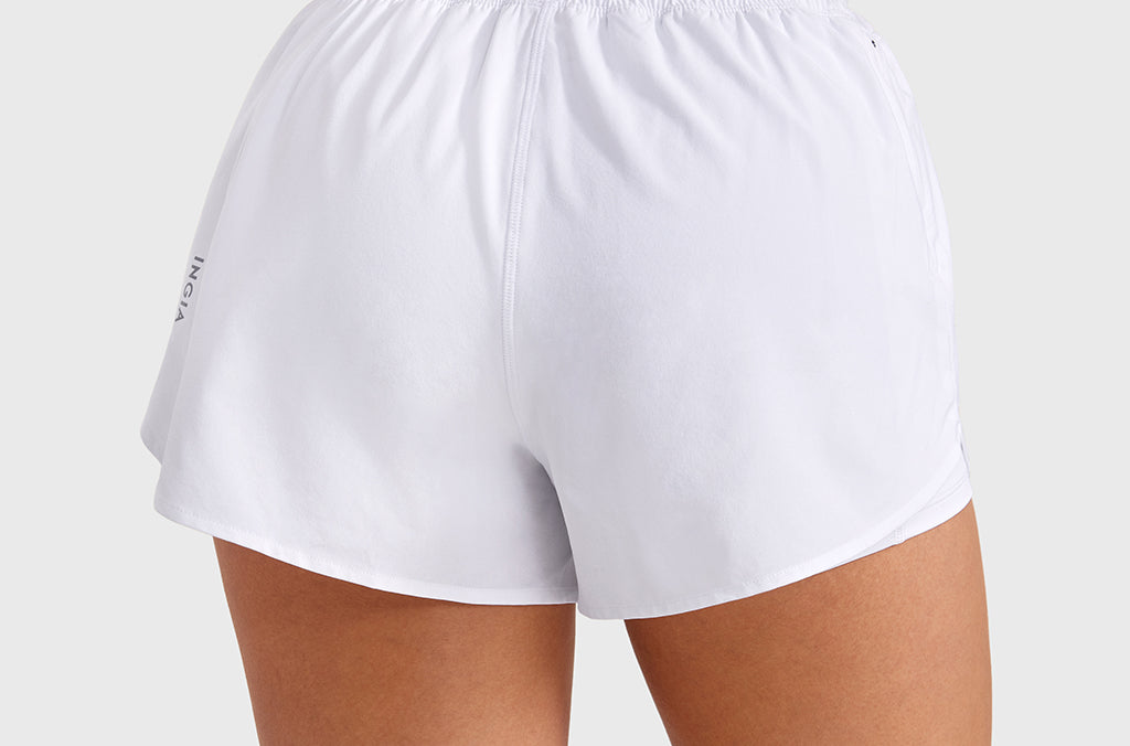 Women's 2 in 1 Quick Dry High Waisted Running Shorts with Zipper Pocket for Women 3" Black