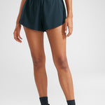 Women's 2 in 1 Quick Dry High Waisted Running Shorts with Zipper Pocket for Women 3" Black