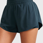 Women's 2 in 1 Quick Dry High Waisted Running Shorts with Zipper Pocket for Women 3" Black