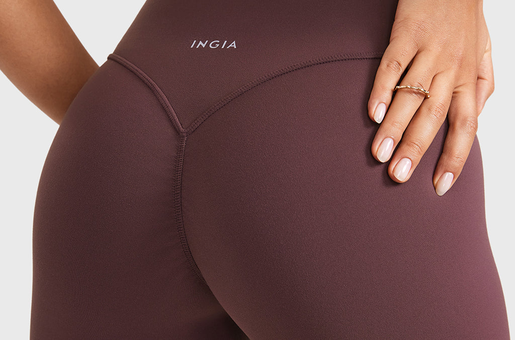 Women's High Waist No Front Seam Scrunch Butt Biker Shorts 5'' V-Back Scrunch Booty Gym Workouts Black