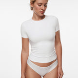 INLYRIC Women‘s Inbarely® Ultra Short Sleeve Top - Double Layer Black