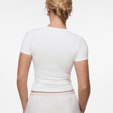 INLYRIC Women‘s Inbarely® Ultra Short Sleeve Top - Double Layer Black