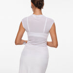 Cosnufy® Sheer Mesh Mock Neck Tank Top Black