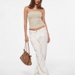 Women's Natrelax® Fold Over Tube Top White