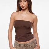 Women's Natrelax® Fold Over Tube Top White