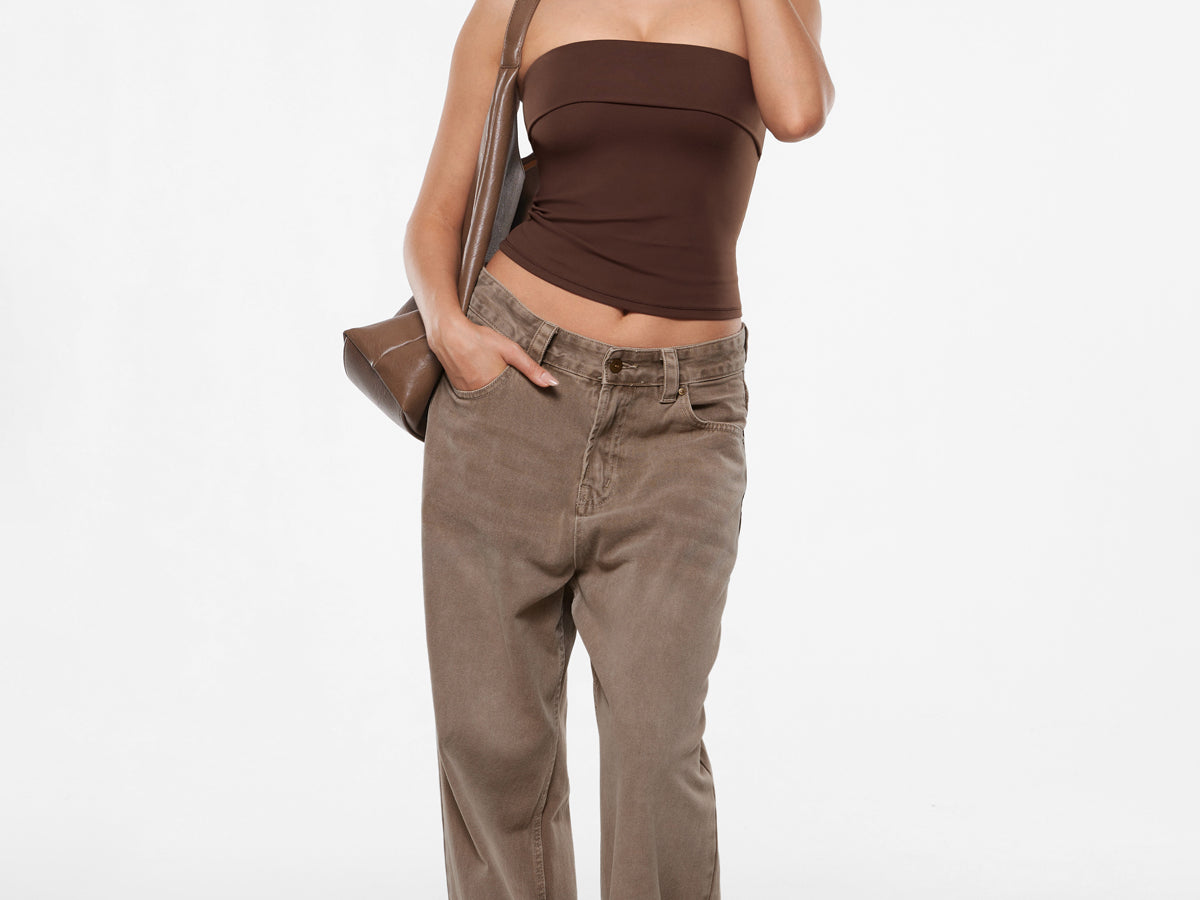 Women's Natrelax® Fold Over Tube Top Mojave Tan
