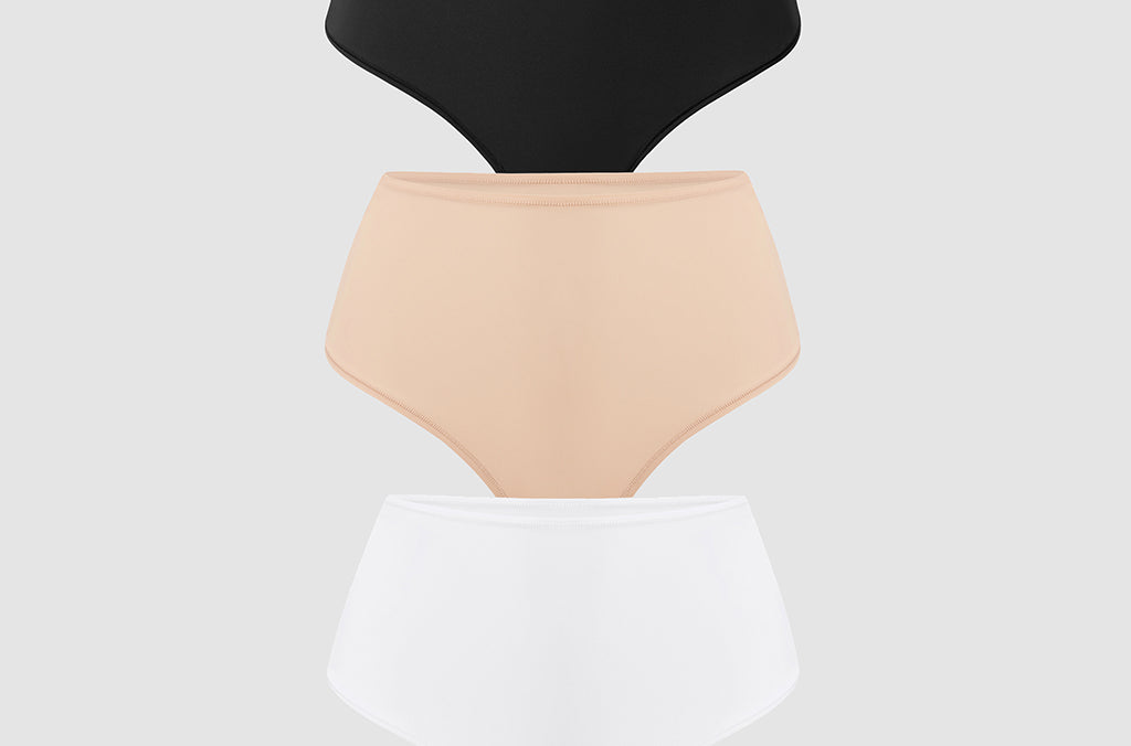 Women's High Waisted Thongs 3 Pack - Inbarely® Plus Basic (3pack)