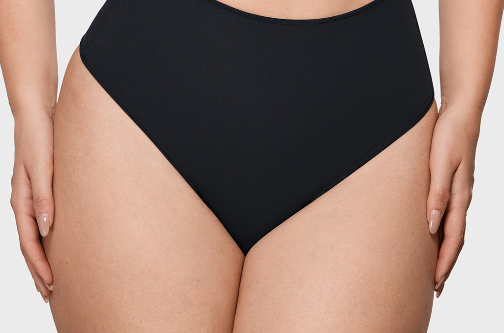 Women's High Waisted Thongs 3 Pack - Inbarely® Plus Basic (3pack)