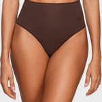 Women's High Waisted Thongs 3 Pack - Inbarely® Plus Hazelnut (3pack)