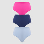 Women's High Waisted Thongs 3 Pack - Inbarely® Plus Chic 5 (3pack)