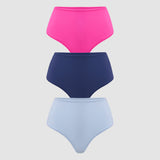 Women's High Waisted Thongs 3 Pack - Inbarely® Plus Chic 5 (3pack)