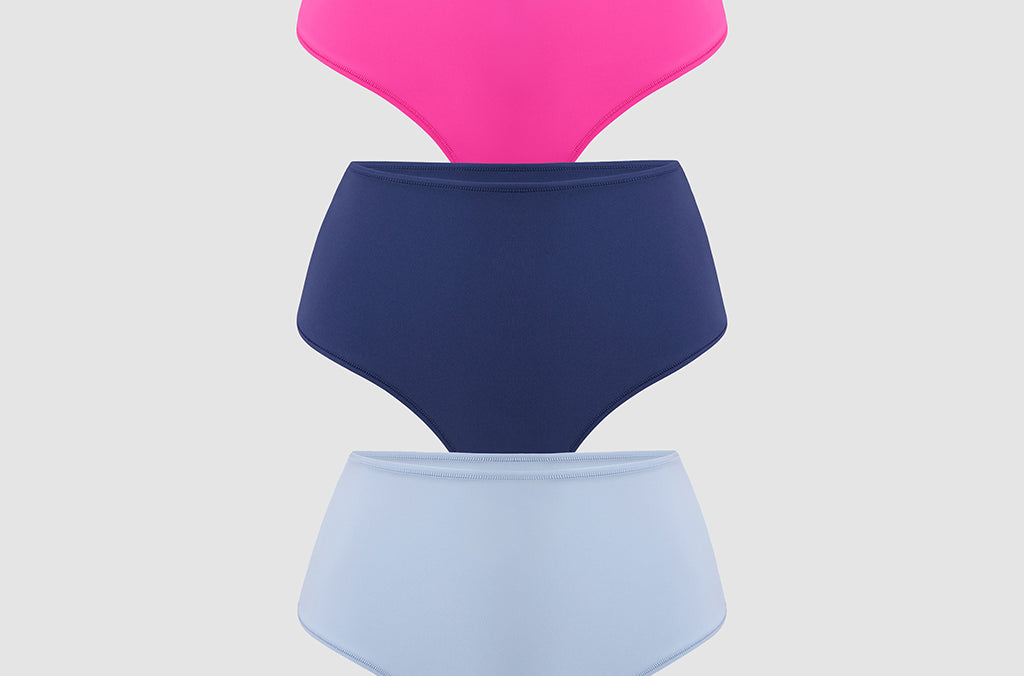 Women's High Waisted Thongs 3 Pack - Inbarely® Plus Chic 5 (3pack)