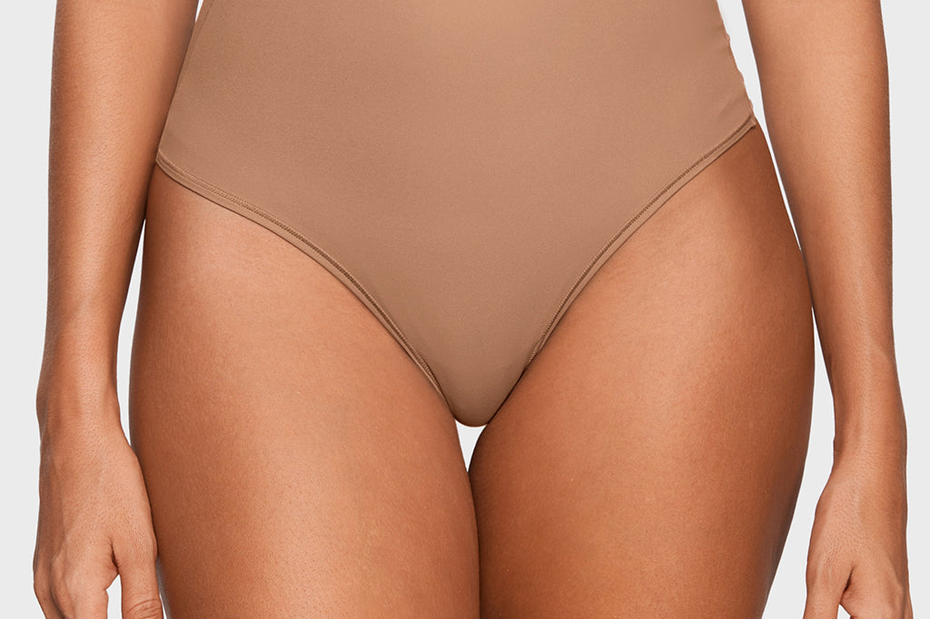 Women's High Waisted Thongs 3 Pack - Inbarely® Plus Gravel (3pack)