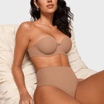 Women's High Waisted Thongs 3 Pack - Inbarely® Plus Gravel (3pack)