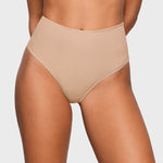 Women's High Waisted Thongs 3 Pack - Inbarely® Plus Wheat (3pack)