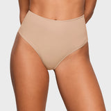 Women's High Waisted Thongs 3 Pack - Inbarely® Plus Wheat (3pack)