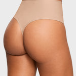 Women's High Waisted Thongs 3 Pack - Inbarely® Plus Wheat (3pack)