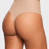 Women's High Waisted Thongs 3 Pack - Inbarely® Plus Wheat (3pack)