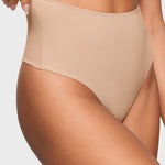 Women's High Waisted Thongs 3 Pack - Inbarely® Plus Wheat (3pack)