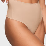 Women's High Waisted Thongs 3 Pack - Inbarely® Plus Wheat (3pack)