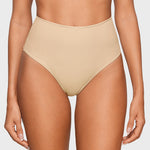 Women's High Waisted Thongs 3 Pack - Inbarely® Plus Light Oatmeal (3pack)