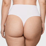 Women's High Waisted Thongs 3 Pack - Inbarely® Plus White (3pack)