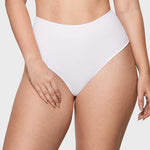 Women's High Waisted Thongs 3 Pack - Inbarely® Plus White (3pack)