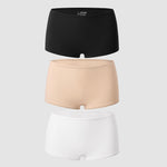 Women's Inbarely® Plus Mid Waist Boy Shorts 3 Pack Basic (3pack)