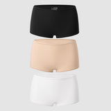 Women's Inbarely® Plus Mid Waist Boy Shorts 3 Pack Basic (3pack)