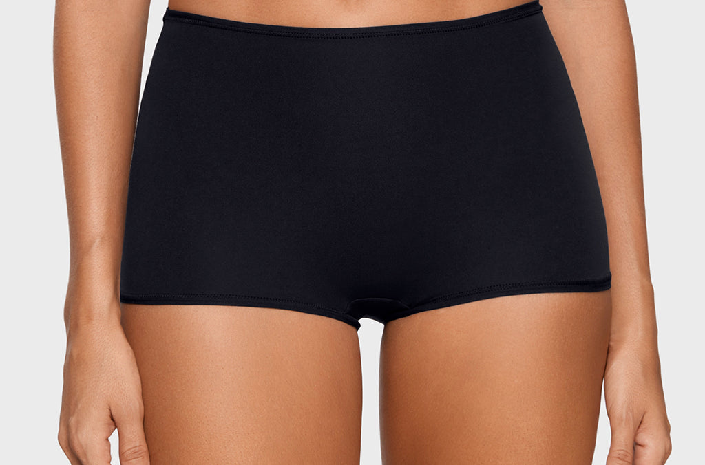 Women's Inbarely® Plus Mid Waist Boy Shorts 3 Pack Basic (3pack)