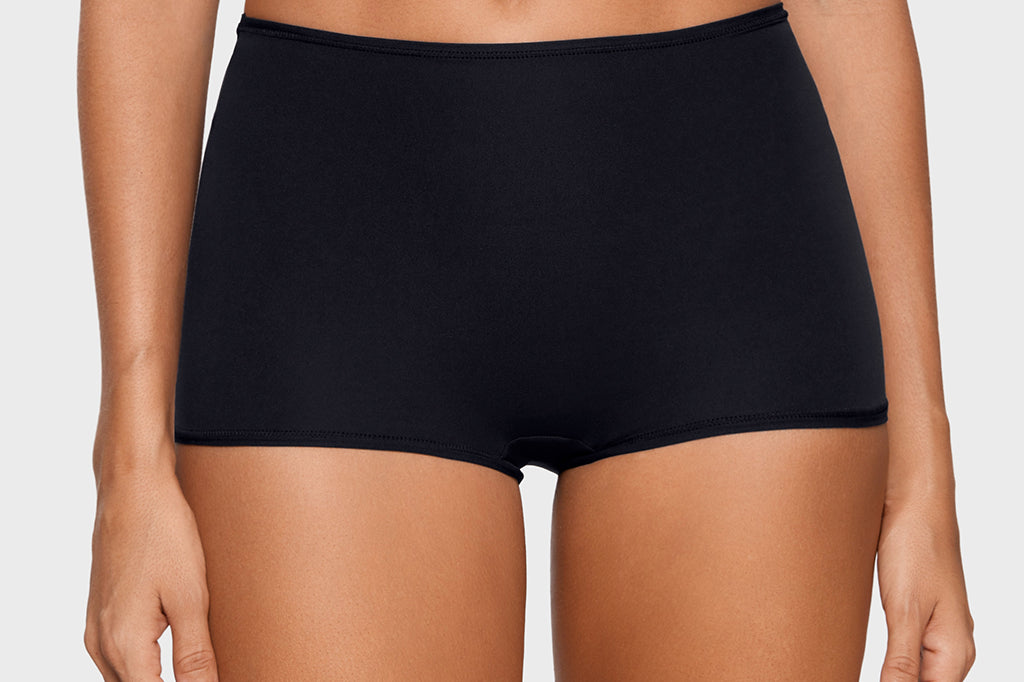 Women's Inbarely® Plus Mid Waist Boy Shorts 3 Pack Basic (3pack)