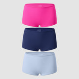 Women's Inbarely® Plus Mid Waist Boy Shorts 3 Pack Warm Beige (3pack)