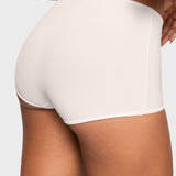Women's Inbarely® Plus Mid Waist Boy Shorts 3 Pack Coconut White (3pack)