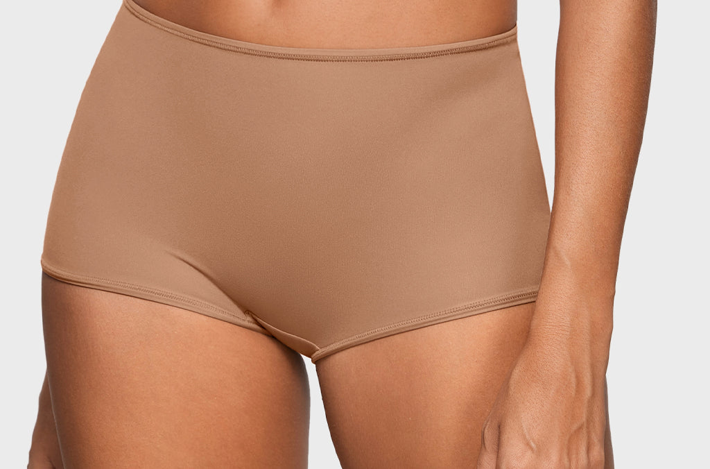 Women's Inbarely® Plus Mid Waist Boy Shorts 3 Pack Gravel (3pack)