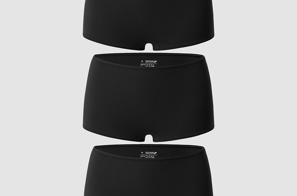 Women's Inbarely® Plus Mid Waist Boy Shorts 3 Pack Basic (3pack)