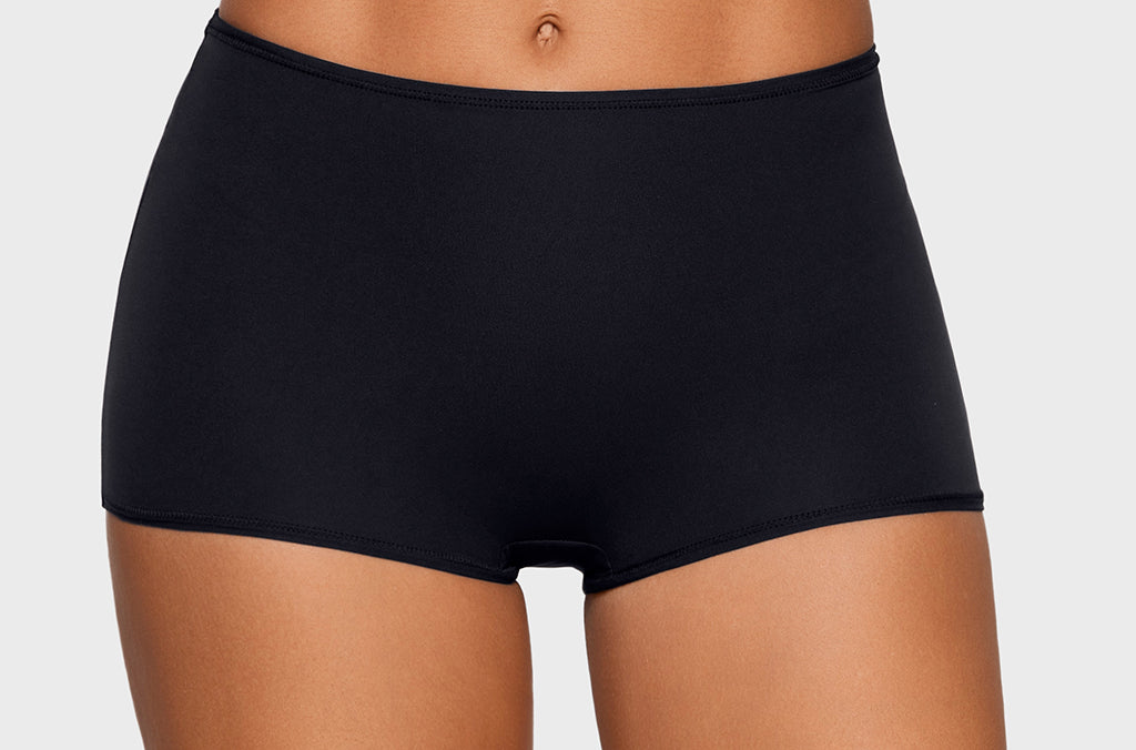 Women's Inbarely® Plus Mid Waist Boy Shorts 3 Pack Basic (3pack)