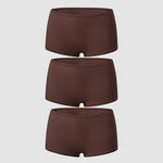 Women's Inbarely® Plus Mid Waist Boy Shorts 3 Pack Hazelnut (3pack)