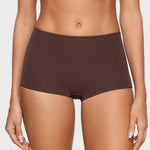 Women's Inbarely® Plus Mid Waist Boy Shorts 3 Pack Hazelnut (3pack)