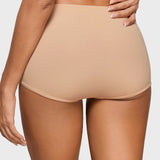 Women's Inbarely® Plus Mid Waist Boy Shorts 3 Pack Warm Beige (3pack)