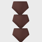 Women's Classic Mid Waist Full Briefs 3 Pack Hazelnut (3pack)