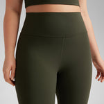 Women's Yoga Leggings 25" Olive Green