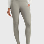 Women's Water-resistant Fleece Lined Pocket Leggings 28" Rocky Grey