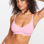 SOULVOR V-Neck Wireless unpadded Bralette Sweet Pink
