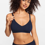 SOULVOR V-Neck Wireless unpadded Bralette White