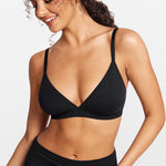 SOULVOR wireless V-neck triangle Bralette Light Glacier