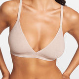 SOULVOR wireless V-neck triangle Bralette Natural