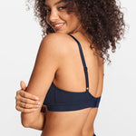 SOULVOR wireless V-neck triangle Bralette Black