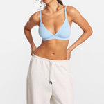 SOULVOR wireless V-neck triangle Bralette Light Glacier